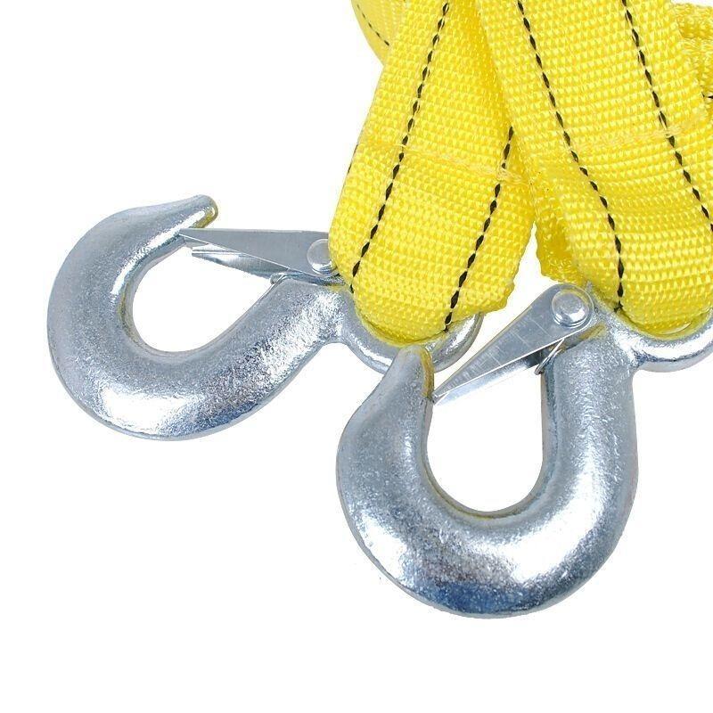 5 m Long Towing Rope, 3 Ton Pull Force, Car Recovery Rope with Eagle Hook, Multifunctional, Heavy-Duty Thickened Durable Tow Strap for SUVs