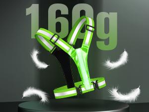 LED Reflective Vest, 5 Light Colors High Visibility Rechargeable Light Up Running Vest For Walking, Running, Cycling, Adjustable For Men, Women, Kids