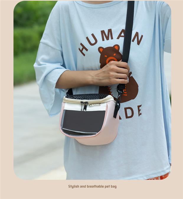 Hamster Pet Travel Bag Lightweight Breathable Chinchilla Hedgehog Small Pet Supplies Cross-Border Portable Carrying Handbag for Small Animals