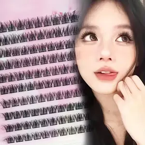 Self-Adhesive False Eyelashes, Mixed Length 8–16mm, Fluffy and Voluminous Design, Natural Look, Suitable for Various Occasions