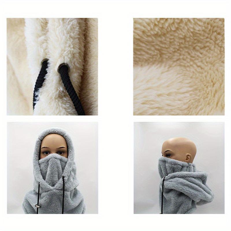 2PCS  Hood Ski Mask Winter Balaclava Windproof Warm Hood Cover Hat Cap Scarf