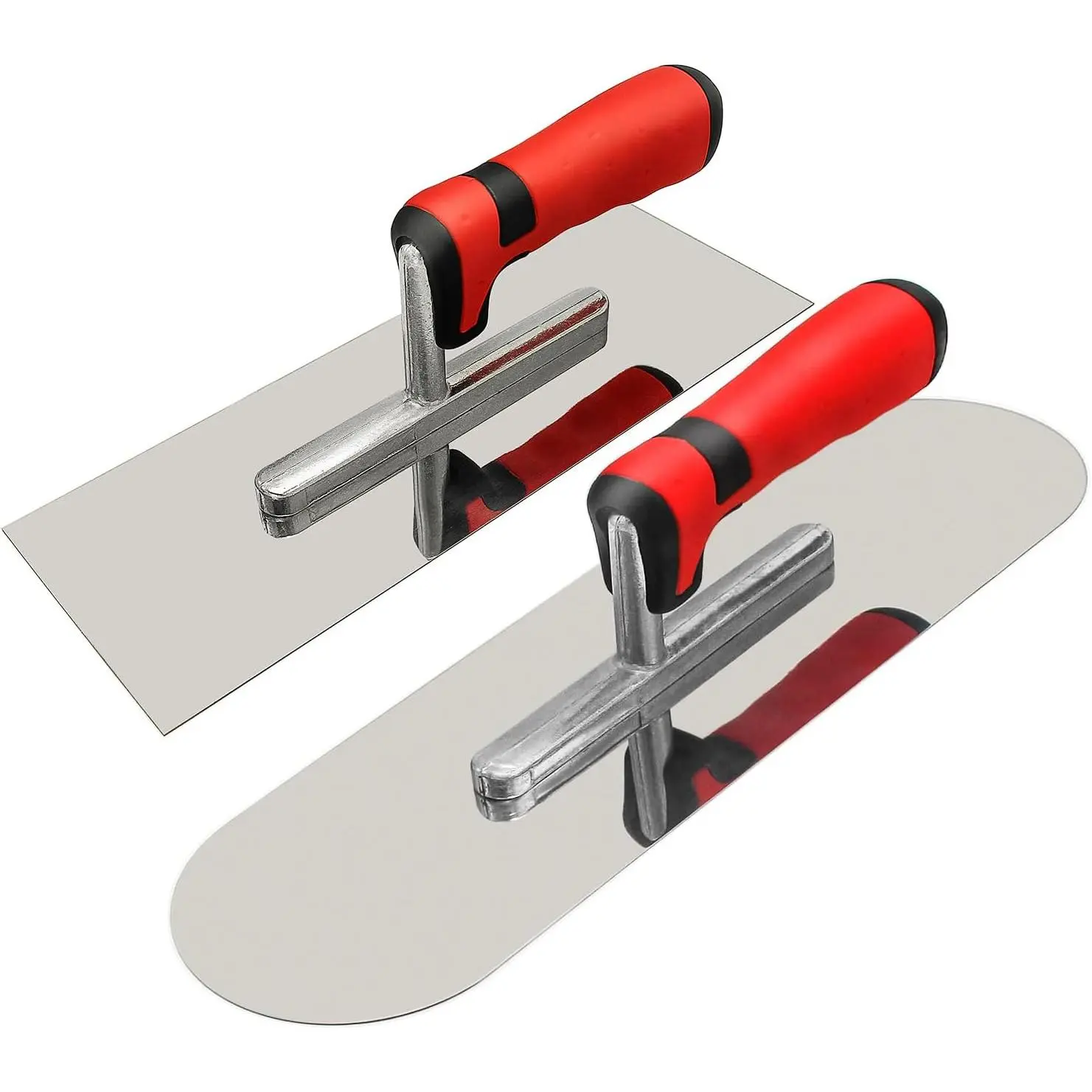 Stainless Steel Concrete Finishing Trowel Hand Kit for Masonry, Drywall, Cement and Pool Plastering Construction with Flat Smoothing Function