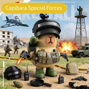 New Capybara Special Forces Kits Assembly Model Toy Magnetic Mecha Armor Set Decorations Kids Toys Gifts Genuine