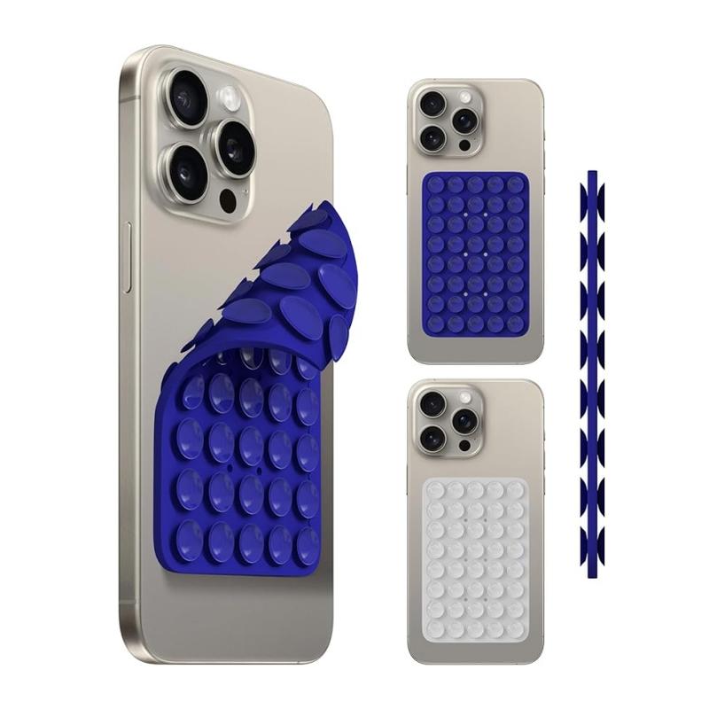 Silicone Suction Cup Phone Holder, Portable Phone Holder, Phone Accessories for iPhone & Android, Universal Phone Case Holder
