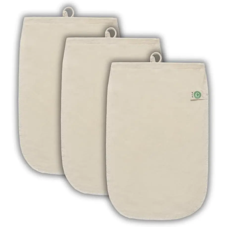 3 Pack  Cold Brew Coffee Bags -     Cold Brew Coffee Filters Bags - Large Coffee Sock Filters - Mason Jar Cold Brew Bags - Washable Coffee Filter Pouch (Large 12"x8")