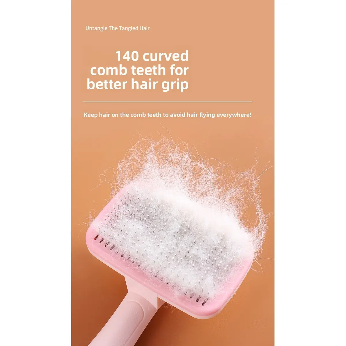 New Self-Cleaning Pet Slicker Brush One Button Hair Remover Grooming Comb for Long Short Haired Cats Dogs
