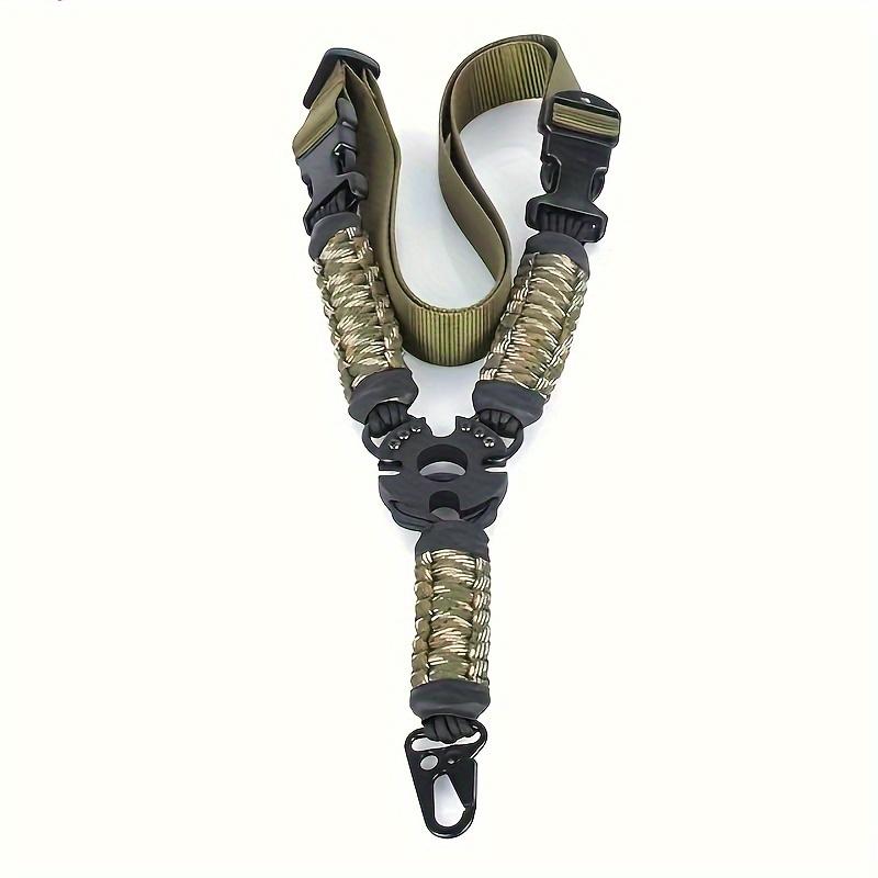 Outdoor Hunting Nylon Quick Release Single Point Slings,  Snap Accessories, Hunting Tool Use Tactical Nylon Quick-Release Single-Point Sling |   Hunting Tool Accessory with Adjustable Buckle - Durable Camo Pattern & Zero Slips