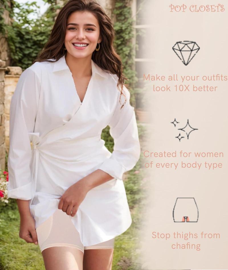 High Waisted Body Shaper Shorts Shapewear for Women Tummy Control Thigh Slimming Slip Shorts Butt Lifting Shapewear Panty Hip Compression Seamless Womenswear Padded Lingerie Basic Minimalist