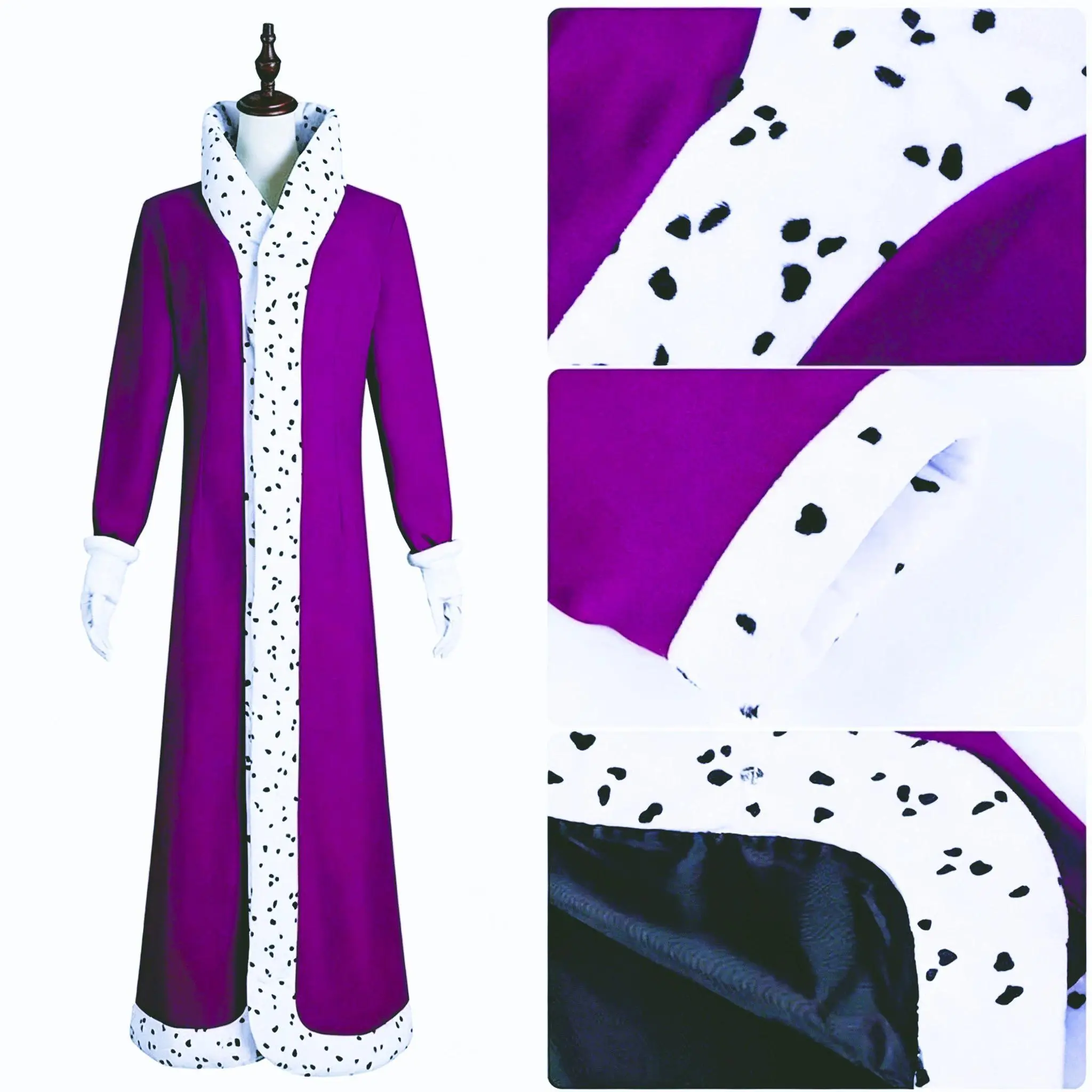Game Kinger Purple Red Long Robe The Amazing Digital Circus Cosplay Costume Unisex All Age Fantasy Halloween Carnival Party Suit