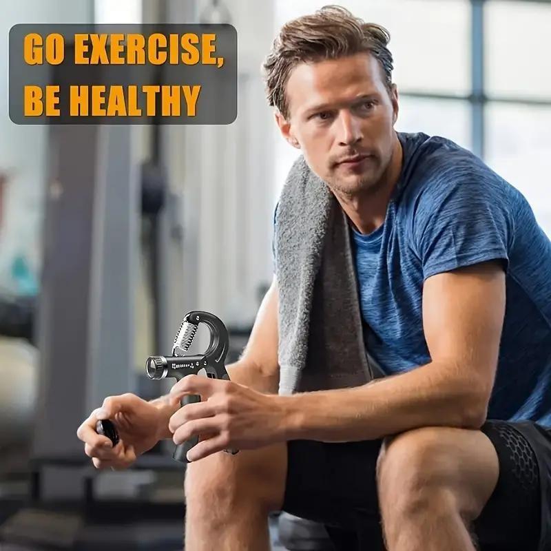 Resistance Adjustable Grip Strength Trainer, Forearm Strength Trainer, Hand Strength Trainer for Muscle Training and Injury Recovery, Hand Grips for Strength Training, Hand Gripper Strengthener