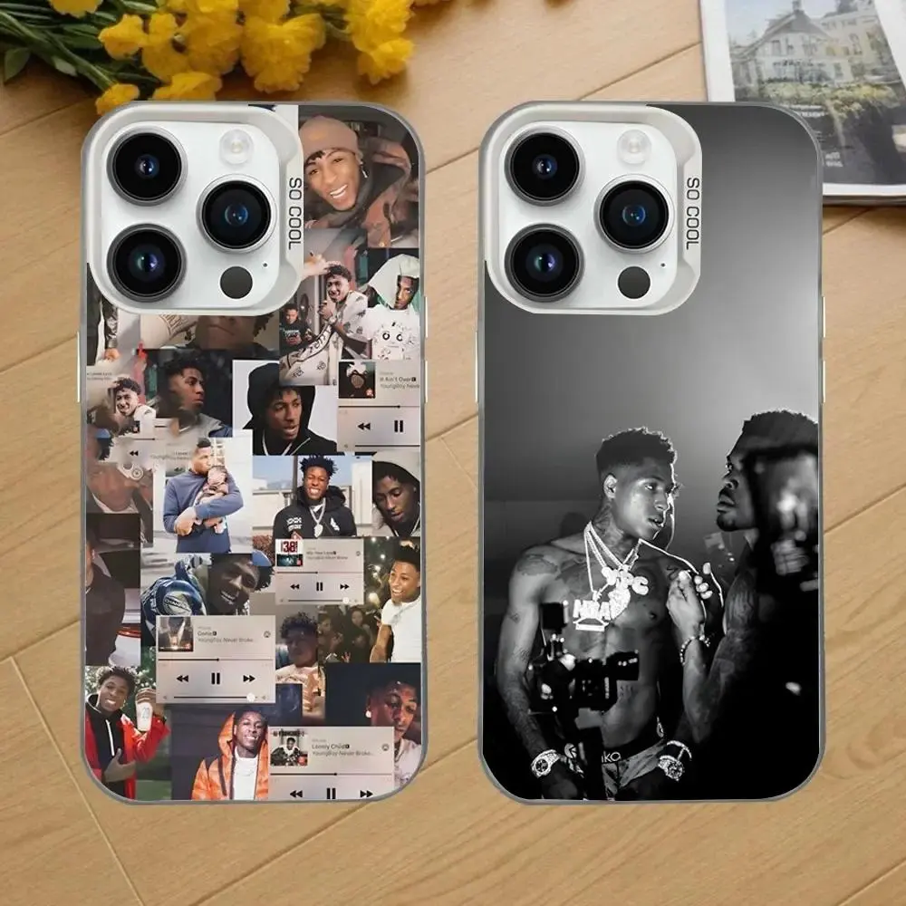 Rapper YoungBoy Phone Case For iPhone17, 16,15,14,13,12,11,Mini,Pro,SE,MAX White Matte Shockproof Cover