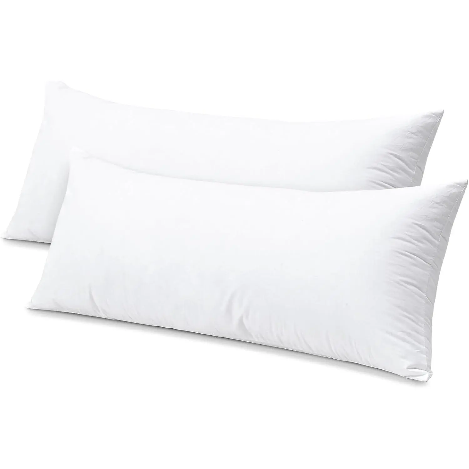 Synthetic Down Pillow Insert, 14x36 Throw Pillow Inserts Set of 2 | Down Alternative Ultra Soft  Sleeping Pillow,   Cover, Decorative Pillows-White