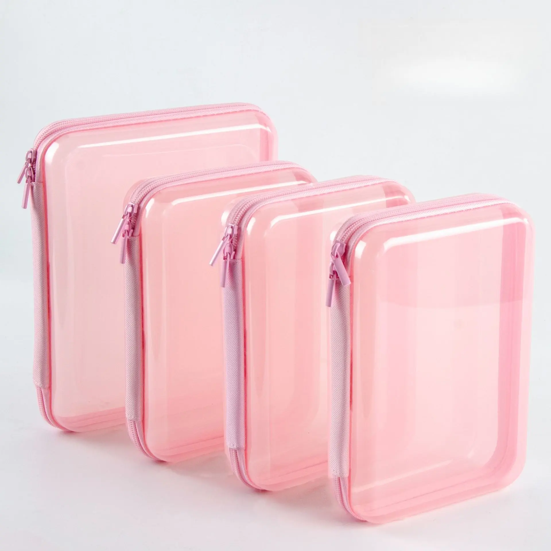 2026 New Large Pink Makeup Organizer - Compact, Daily, Durable, Lightweight, Modern Desktop Storage Box for Cosmetics & Skincare, Space-Saving Vanity Counter Holder for Bedroom, Bathroom