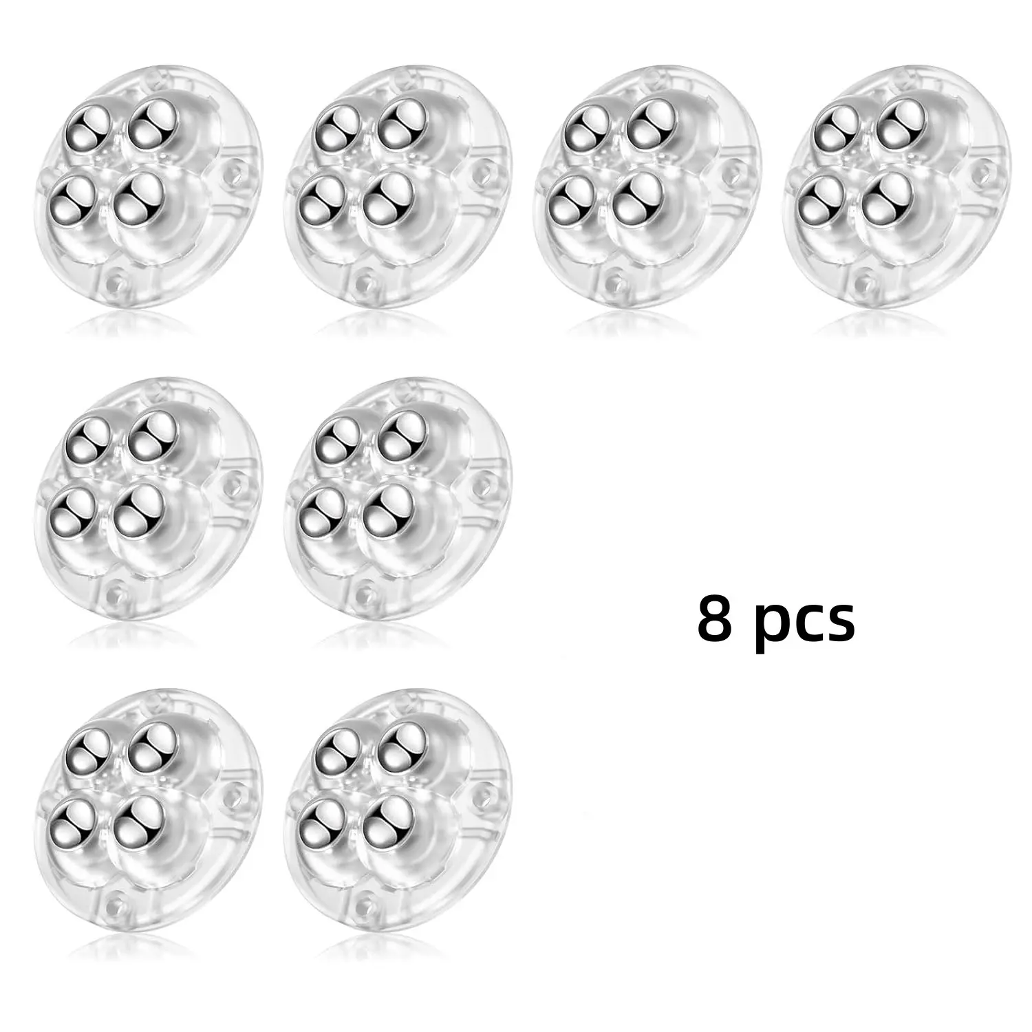 8 Pcs Durable Self-Adhesive Mini Casters, Silent Swivel Wheels for Trash Cans and Storage Boxes, Ideal for Kitchen Use