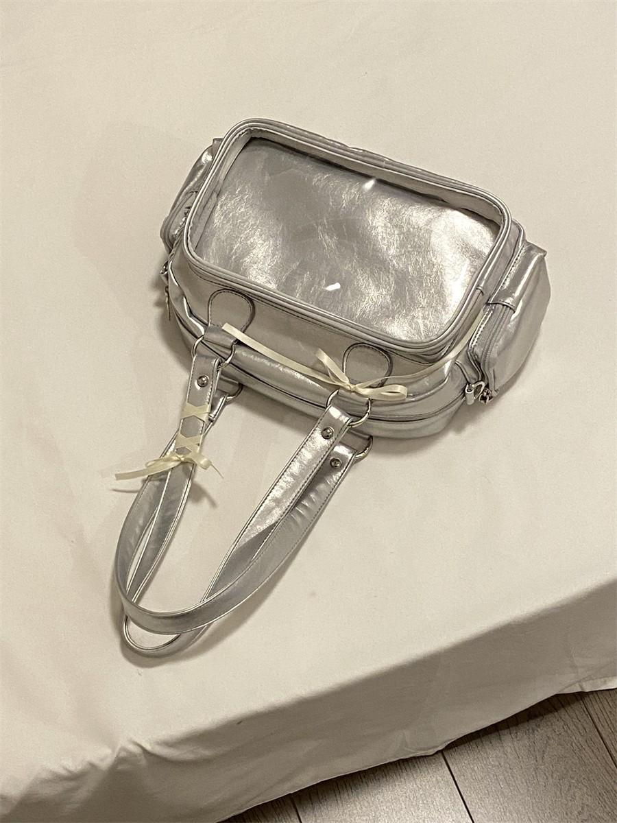 Anime Two-Dimension Japanese Uniform Bag Jk Shoulder Bag Large Capacity Crossbody Versatile Badge Display Bag Doll Itabag Purse