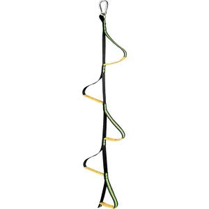5 Step Lightweight Webbing Climbing Aider Safety Rope Ladder for Hunting Outdoor Climbing Caving Canyoning