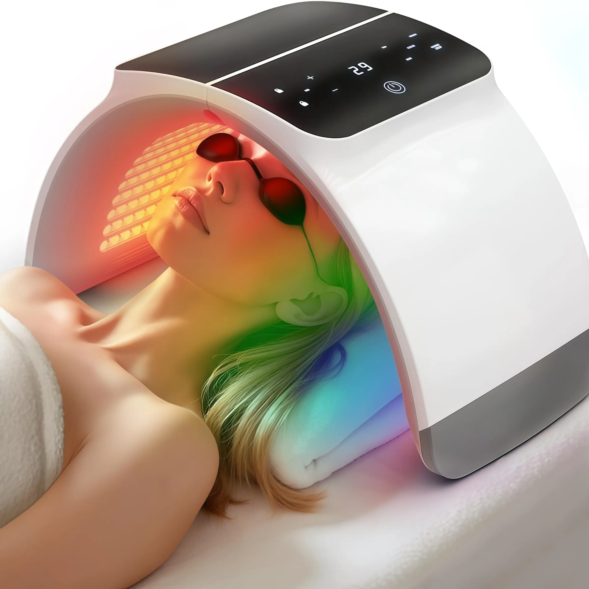 Professional Facial Spa Machine with Us Plug, Multi-Function LED Mask, Led Anti Aging, 7 Colors Facial Care Tool, Facial Tools, New Beauty Device