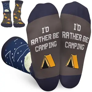 Hobbies Socks for Women and Men, Fun Novelty Socks with Book, Fishing, Hiking, Gaming, Camping, Pickle, Music, Food, Ballerina and Bigfoot Designs for Gifts and Daily Wear