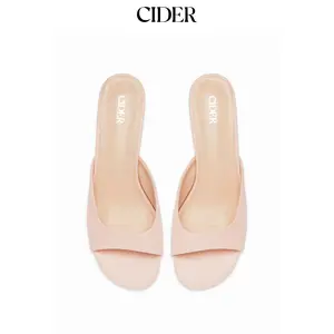 Cider SQUARE TOE CHUNKY HEELED SANDALS