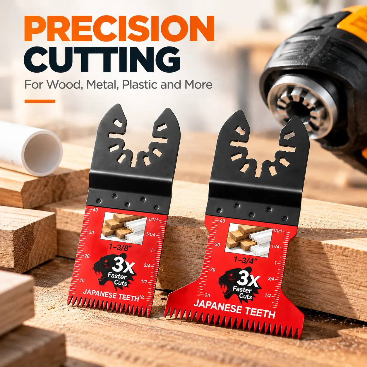 20/10/5 Pcs Multitool Professional Japanese Teeth Fast Cutting Oscillating Blade, Compatible with Major Tools, Durable Design, Heavy Duty # GLOBAL PICKS-YY2