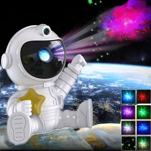LED Nebula Atmosphere Astronaut Projector Lamp, Starlight Astronaut Projector, Astronaut Starry Sky Projection, Night Light, Led Mood Lighting