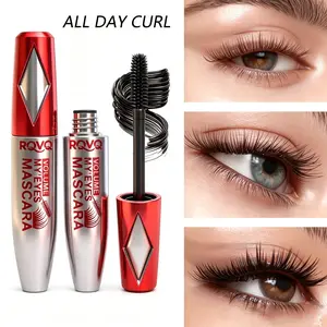 Silver Drill Dual-Ended 4D Mascara, Waterproof Long-Lasting Formula, Lashes Lengthen, Curl, Fill, Smudge-Proof, Daily Eye Makeup Product
