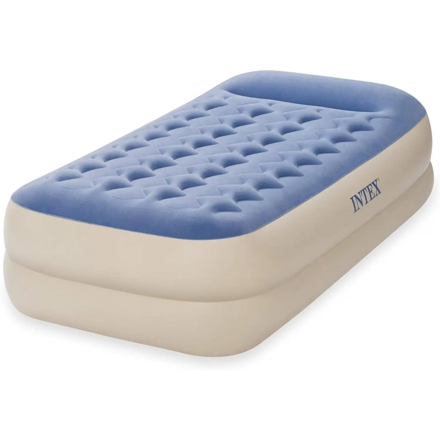 64718WL Twin 18in Dura-Beam Standard Raised Pillow Air Mattress, Pump Not Included