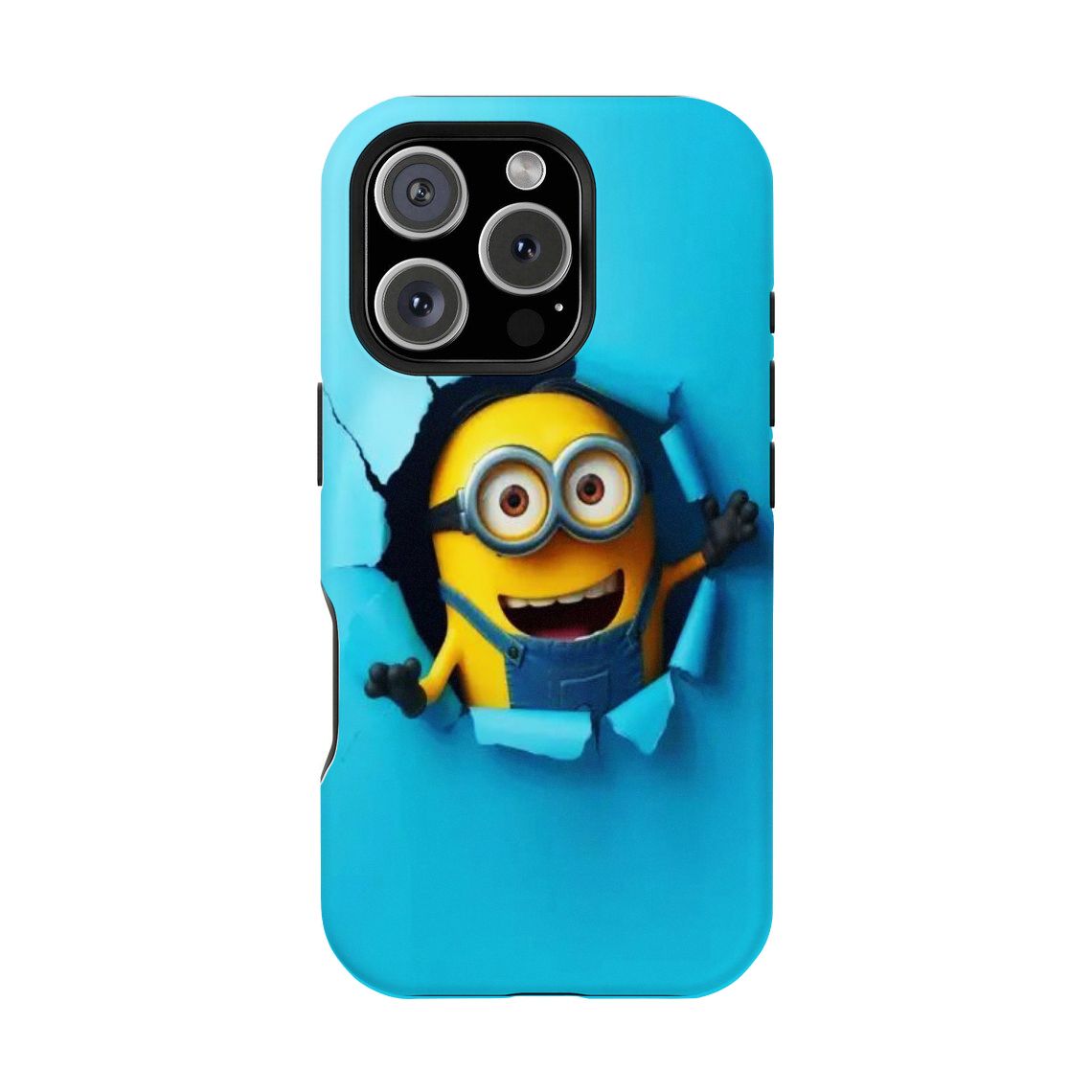 Minions Double-layer durable phone Cases For iPhone 17 16 15 14 13 12 Promax Pro Plus, hard shell protection ,Unique design,best Gift