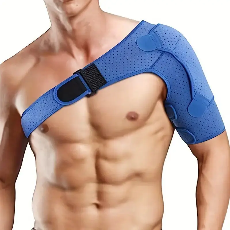 Adjustable Breathable Shoulder Support Brace, Neoprene Compression Sleeve for Men & Women, Daily Use Workouts, Elbow Protector
