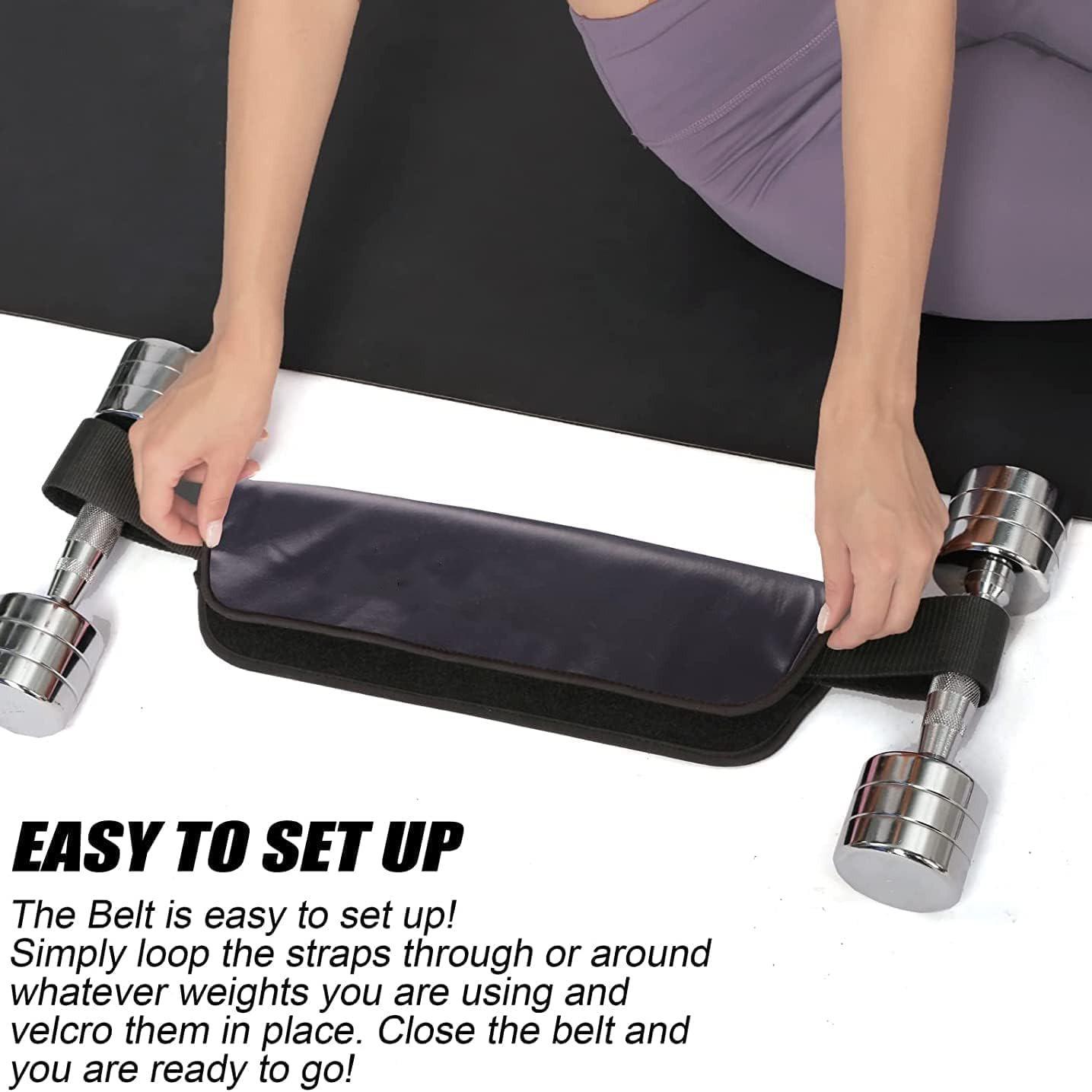 Hip Bridge Weight Belt Yoga Sports Dumbbells Waist Training Hip Bridge Weight Belt Hip Push Home Exercise Auxiliary Belt