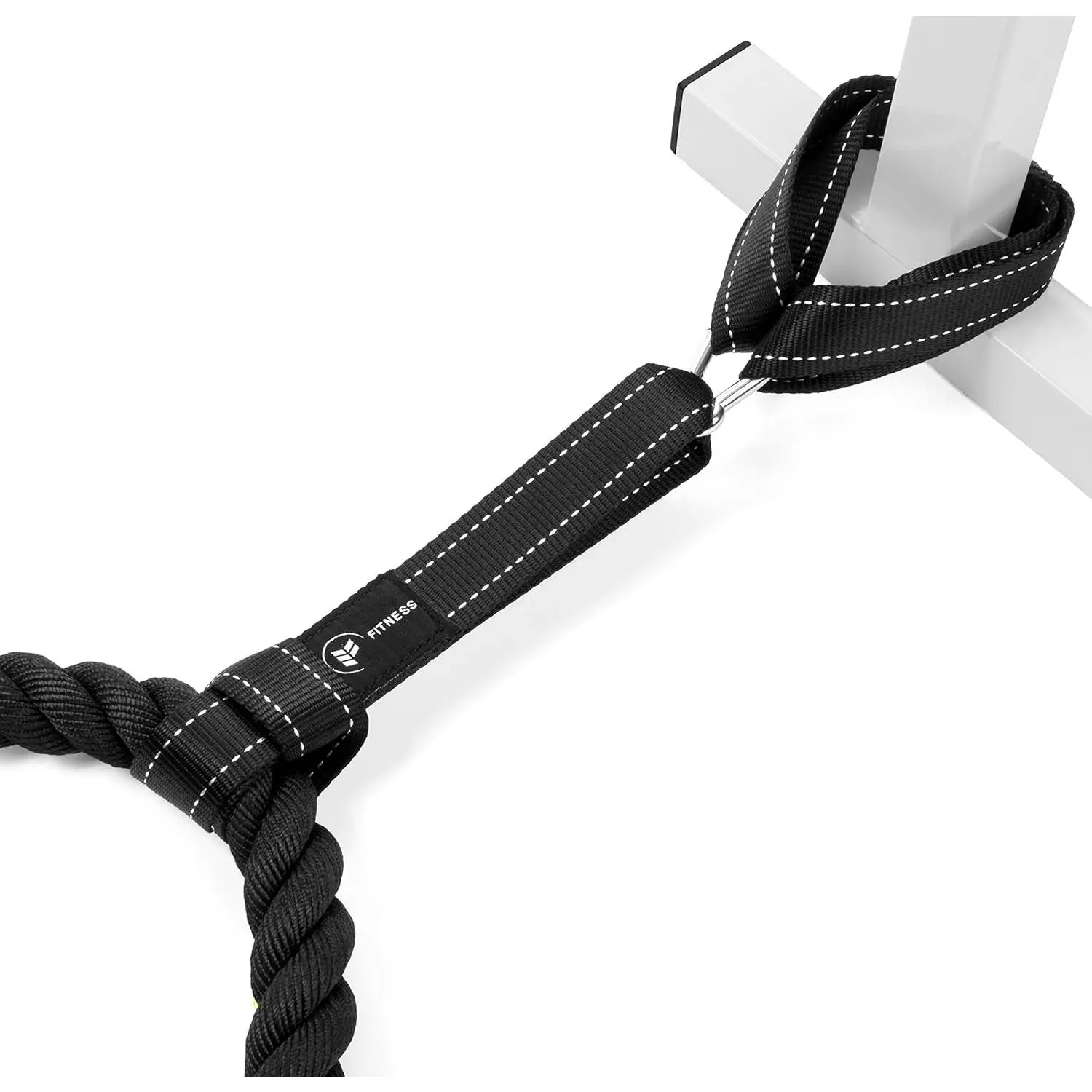 Outdoor activitiesBattle Rope Anchor Strap Kit| Heavy Duty Reinforced lon| Easy and Fast Setup| Stops Rope Damage| Stainless Steel Carabiner| Includes Exercise Guide|