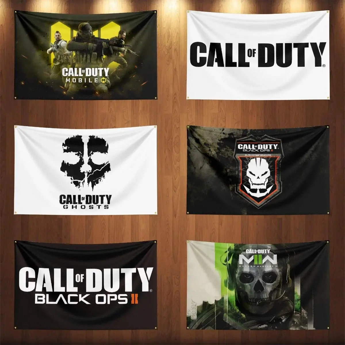 90*70inch Call of Dutys Flag Polyester Digital Printed Game Tapestry Curtain For Decor