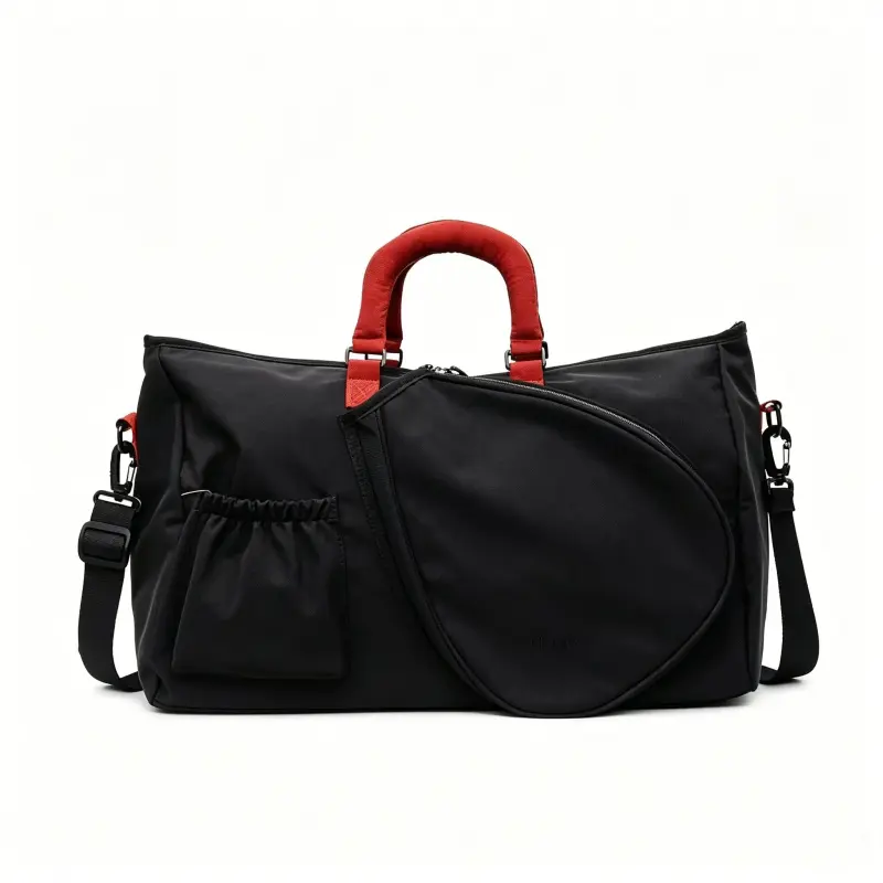 Women's Nylon Tennis Fitness Backpack - Racket Holder, Shoe Compartment, Laptop Sleeve, Ideal for Court, Travel (Gift)