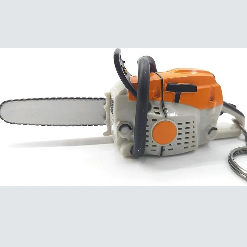 Creative Chainsaw Keychain Cartoon Mini Tool Pendant Suitable For Keychain Backpack Hanging Decoration Birthday Holiday Gifts