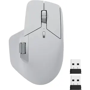 MT760 Multi-Device  ,  5.0 and 2.4G Multi-Mode Connection, Up to 4 Devices, 11 Programmable Buttons, 4K DPI, 90 Days  Life, PC, Light Grey