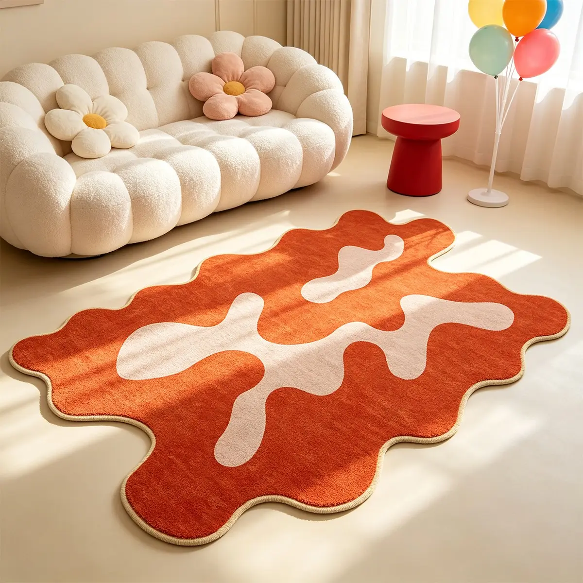 Twist Line Art Rug, Soft Comfortable Non-Slip Carpet, Ideal for Living Room Bedroom, Perfect Holiday Gift for Young Adults