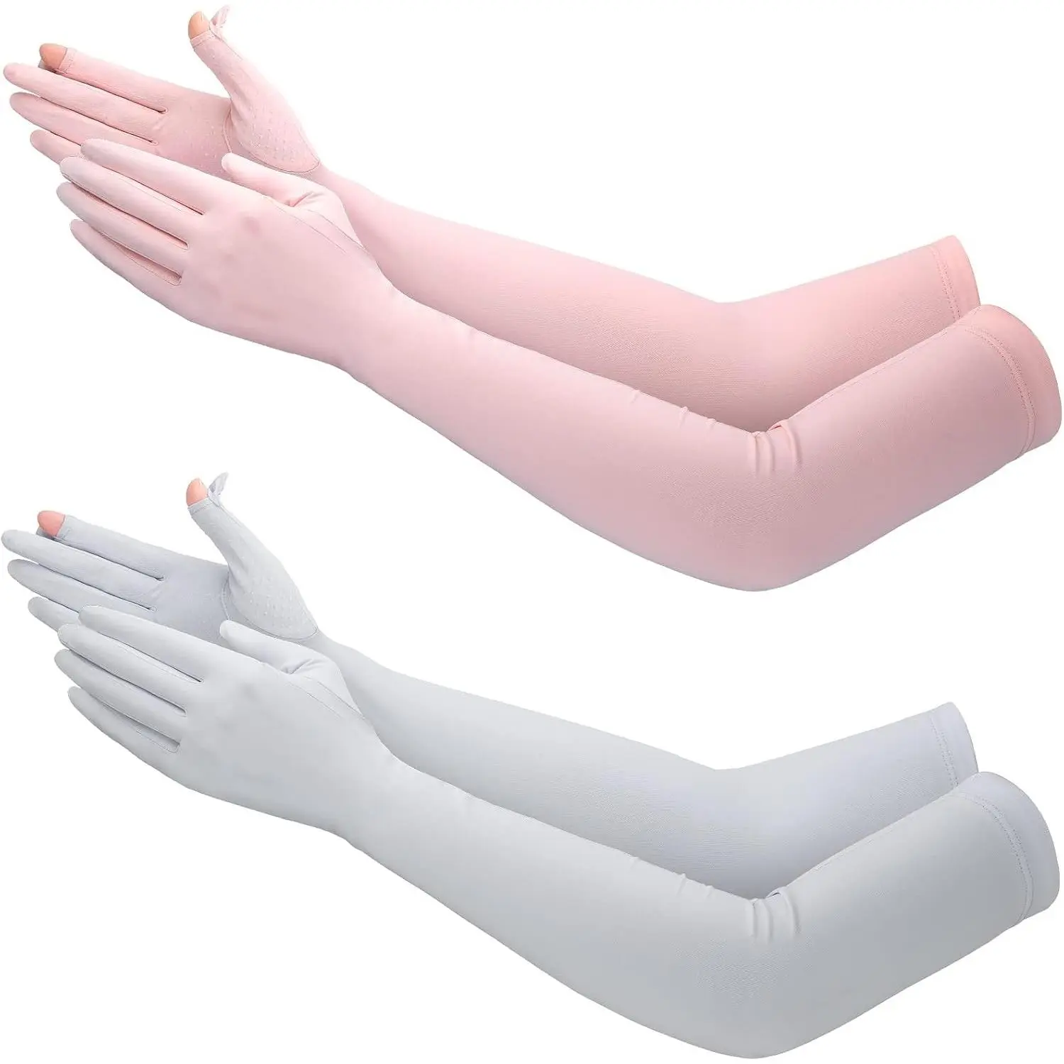 2 Pairs Women's UV Protection Driving Gloves, Touchscreen Full Finger, UPF 50+ for Summer Outdoor Cycling Fishing Hiking