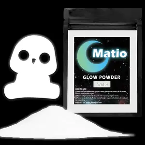 Glow in The Dark Pigment Powder, 15g/0.5oz White Epoxy Resin Luminous Pigments Long Lasting Craft Colorant Dye for Slime, Nails Art, Acrylic Paint, DIY Fine Art, Halloween Christmas Decoration