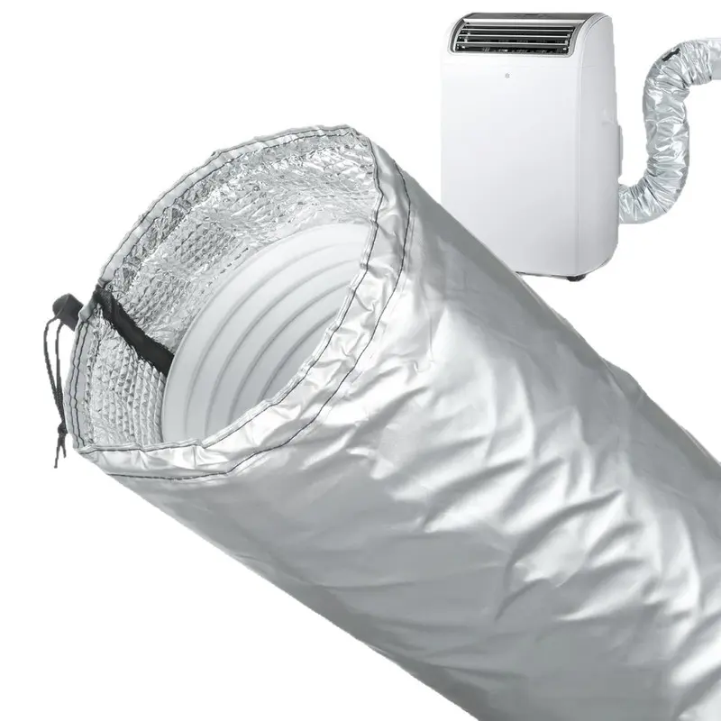 HVAC AC Copper Pipe Insulation Sleeve Waterproof UV Blocking Aluminum Foil Tube Cover