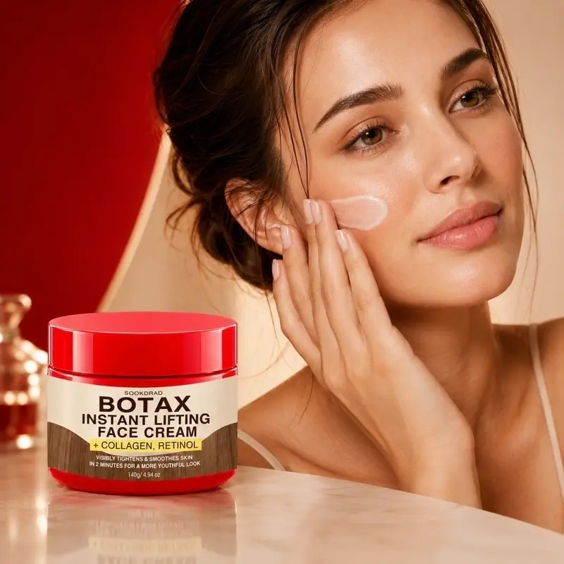 Botax Instant Lifting Face Cream, Collagen, Retinol, Tighten Skin, Smooth Skin, Youthful Look, Daily Face Care, All Skin Types, 4.94oz, 140g
