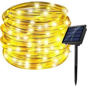 Solar Rope Lights Outdoor String Lights, 16.5 Ft 50 LED Tube Light Waterproof Copper Wire Fairy Lights for Garden Fence Yard Christmas Wedding Party (Warm White)fidget toys