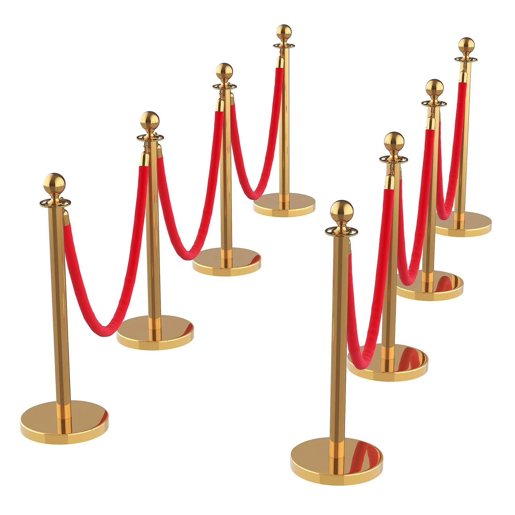 Gold Stanchions and Black Velvet Ropes Set - 8/12PCS Crowd Control Barriers with Sand-Fillable Base, 5ft Velvet Rope Stanchion Posts for Wedding, Events, Parties, Exhibition