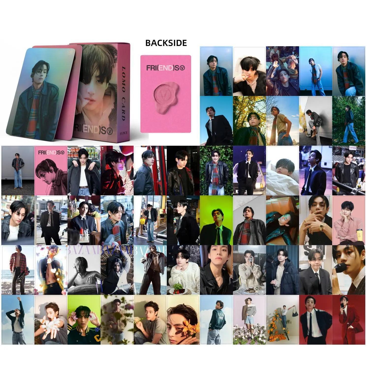 55Pcs/Set Kpop Laser Photocards Lomo Cards Idol Photo Card Postcard for Fans Collection Gift