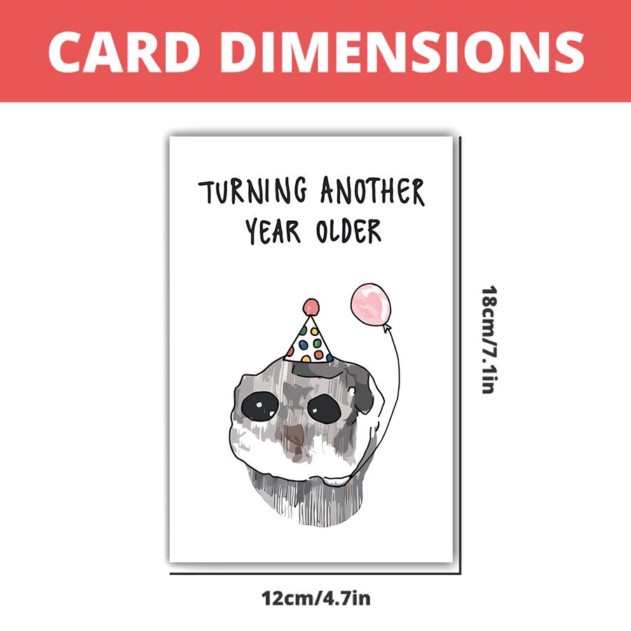 Cartoon Armadillo Birthday Card, Humorous Birthday Greeting Card with Envelope, Fun Party Cards, Birthday Card Funny, Birthday Card for Friend, Girlfriend, Boyfriend, Birthday Gift Ideas
