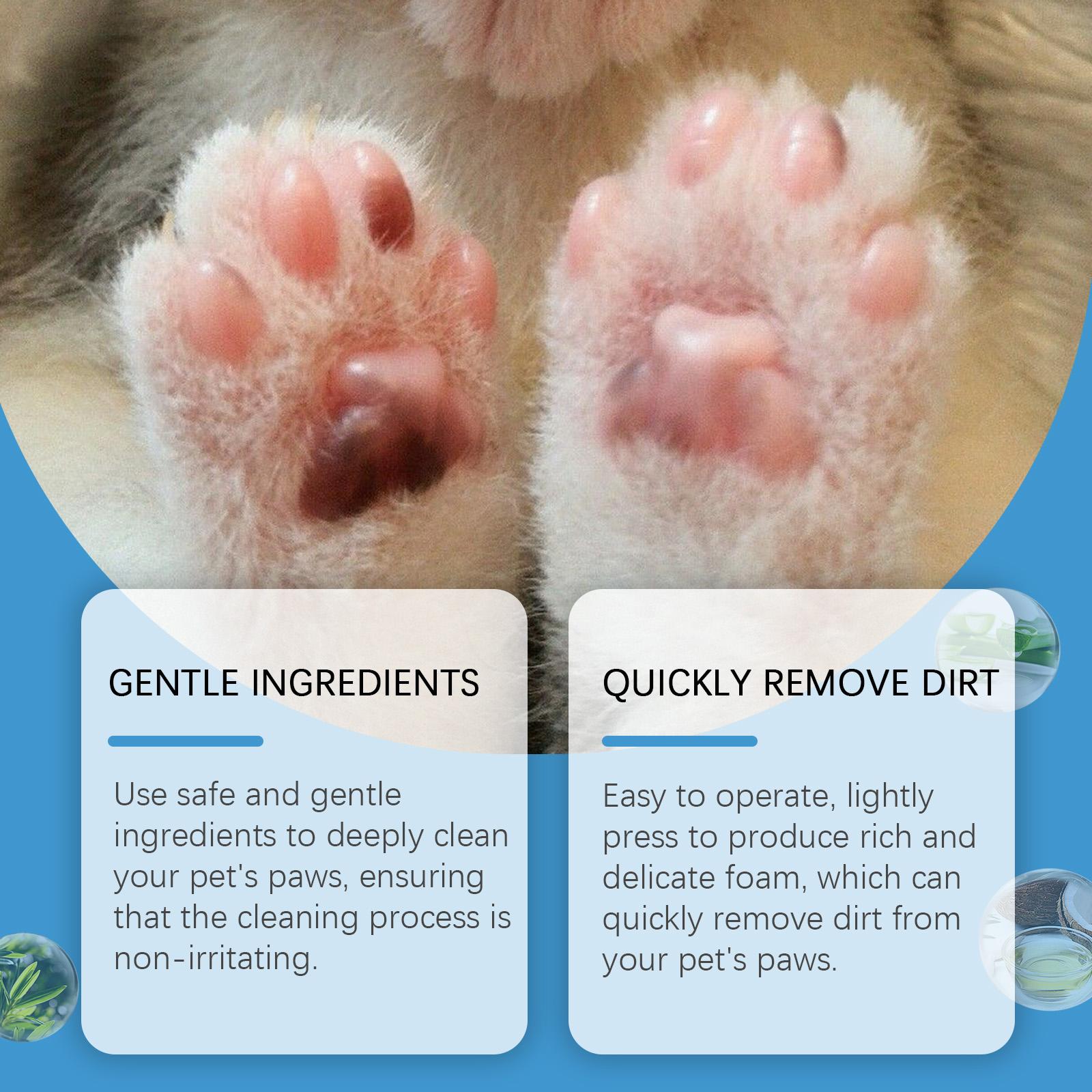 Yegbong Pet Foot Cleaner, Dog And Cat Wash Paws Foot Cleaner Foot Care Foam