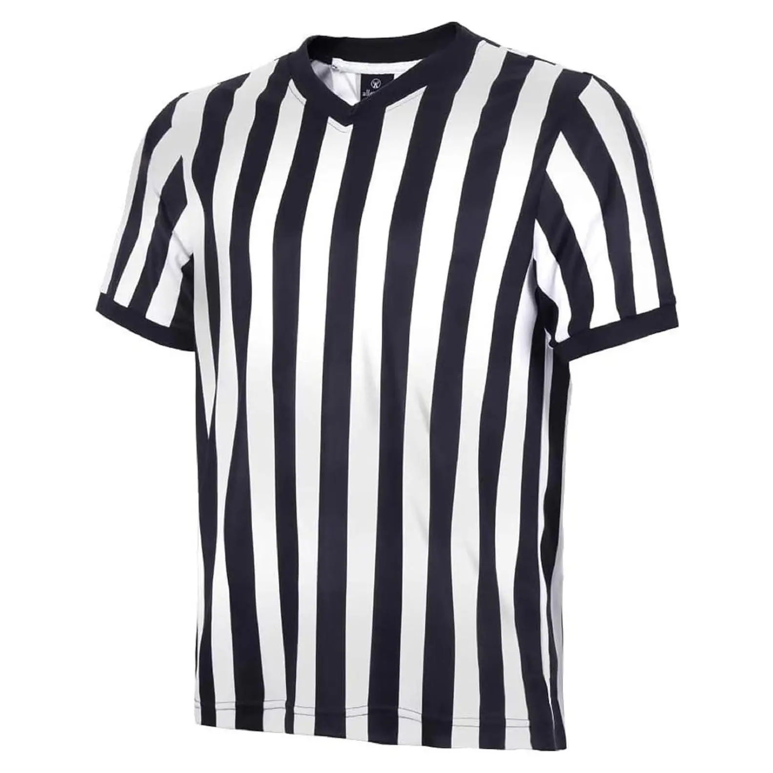 Men's Referee Shirt, Official Black Stripe Umpire Jersey, Pro-Style V-Neck Uniform for Basketball & FootballGift