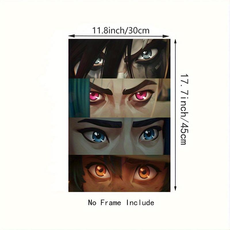 1pc Frameless Arcane Anime Canvas Wall Art - Unframed, Durable Poster with Intricate Character Design, Perfect for Home & Office Decor, Inspirational Four Seasons Wall Art for Living Room, Bedroom, Kitchen, Bathroom, Anime Room Deco