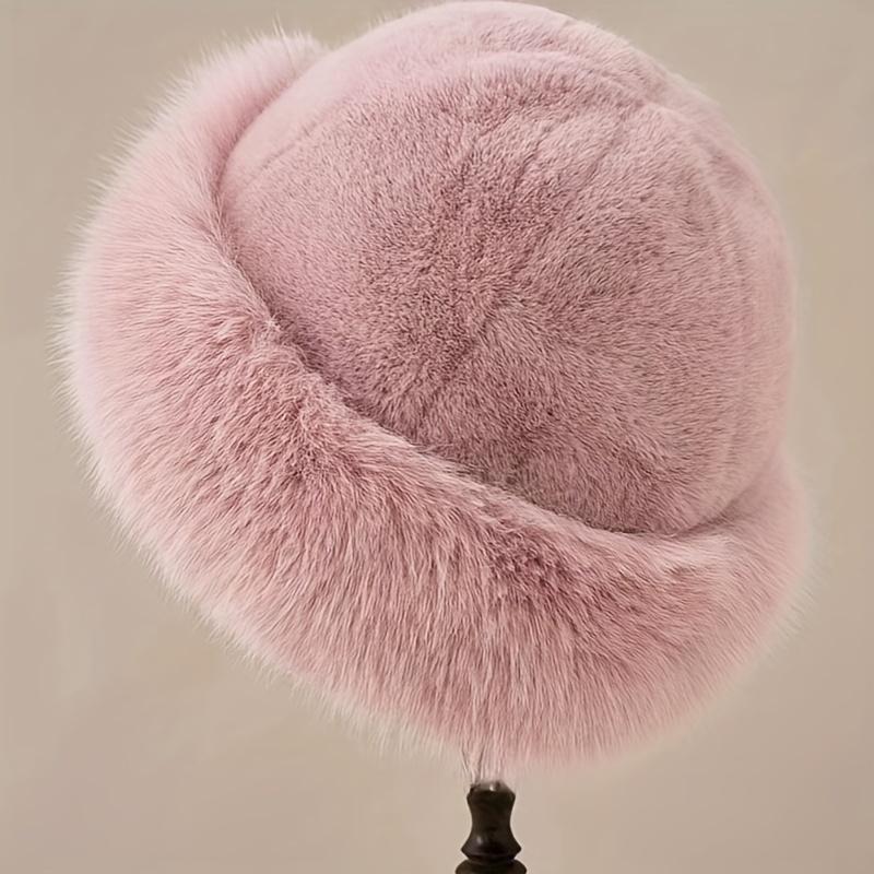 Women's Faux Fur Mongolian Winter Hat - Thick Fleece Lining for Ultimate Warmth - Soft Plush Design, One Size Fits Most - Perfect for Cold Weather Daily Wear