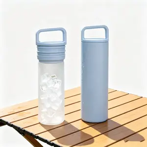 2026 Latest Ice Core Bottle, 150ML Vacuum Insulated Cooling Cup, 20-Hour Long-Lasting, Portable Cold Warm Rod, Blue, Ideal for Sports, Work, School, Outdoor, Gift, Water Bottles