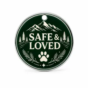 Qr Scan Pet ID Tag for Dogs and Cats, Includes Owner Contact and Address Info, Secure Identification for Pets, Easy Qr Code Scanning